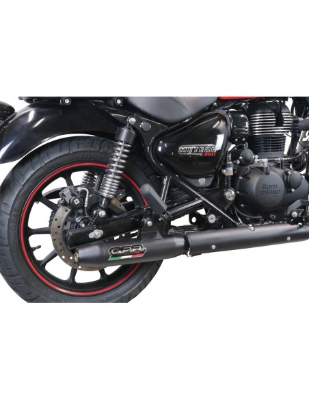 ESCAPE GPR Royal Enfield Classic 350 2022/2023 e5 Deeptone Nero Sistema racing con Dbkiller no homologado
