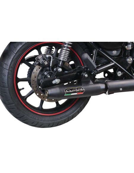 ESCAPE GPR Royal Enfield Meteor 350 2021/2023 e5 Deeptone Nero Sistema homologado con catalizador incluido