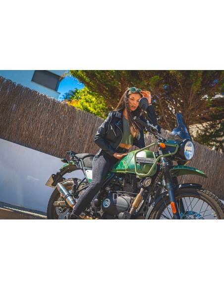 ESCAPE GPR Royal Enfield Himalayan 410 2017/2020 e4 D.36 Deeptone Inox Sistema racing con Dbkiller no homologado