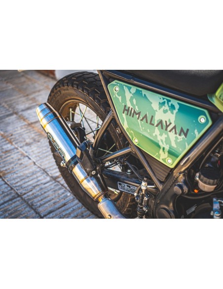 ESCAPE GPR Royal Enfield Himalayan 410 2017/2020 e4 D.42.5 Deeptone Inox Sistema racing con Dbkiller no homologado