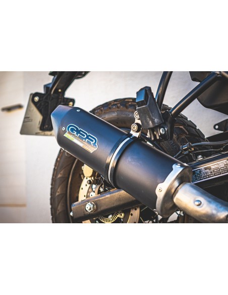 ESCAPE GPR Royal Enfield Himalayan 410 2021/2024 e5 Furore Evo4 Nero Sistema homologado con catalizador incluido