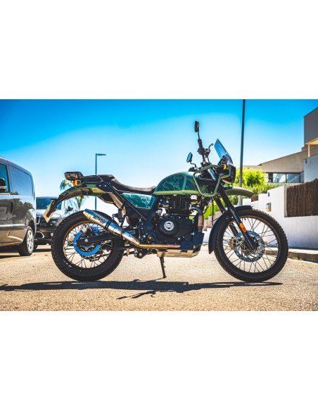 ESCAPE GPR Royal Enfield Himalayan 410 2021/2024 e5 Deeptone Inox Sistema racing con Dbkiller no homologado