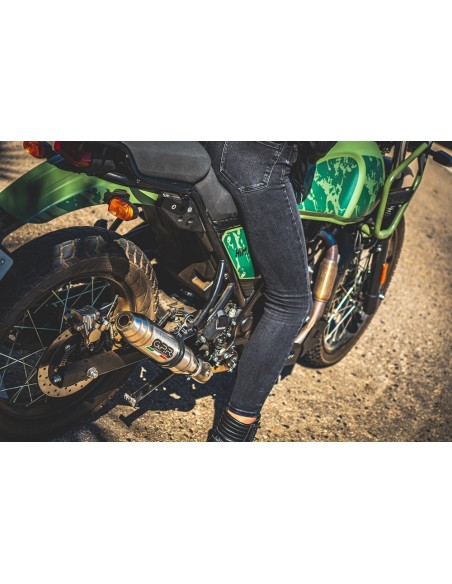 ESCAPE GPR Royal Enfield Himalayan 410 2021/2024 e5 Deeptone Inox Sistema racing con Dbkiller no homologado