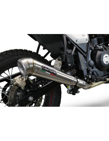 ESCAPE GPR Royal Enfield Scram 411 2022/2024 e5 Powercone Evo Sistema homologado con catalizador incluido