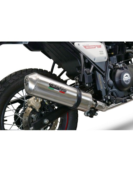 ESCAPE GPR Royal Enfield Scram 411 2022/2024 e5 Satinox Sistema homologado con catalizador incluido