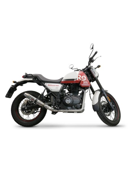 ESCAPE GPR Royal Enfield Scram 411 2022/2024 e5 Deeptone Inox Sistema racing con Dbkiller no homologado