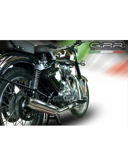 ESCAPE GPR Royal Enfield Continental GT 535 2014/2016 Deeptone Inox Sistema racing con Dbkiller no homologado