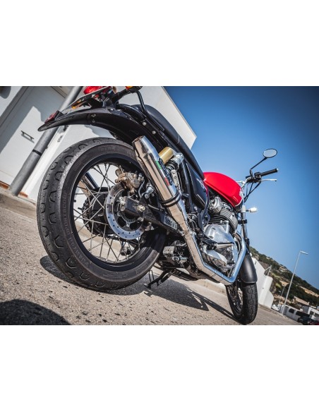 ESCAPE GPR Royal Enfield Continental 650 2019/2020 e4 Deeptone Inox Sistema homologado con catalizador incluido