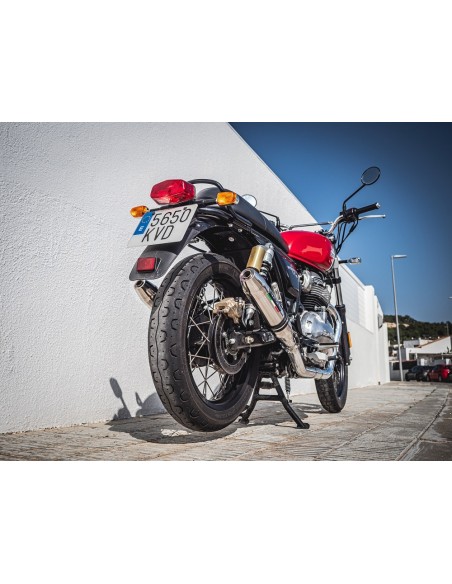 ESCAPE GPR Royal Enfield Continental 650 2021/2024 e5 Deeptone Inox Sistema homologado con catalizador incluido