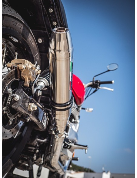 ESCAPE GPR Royal Enfield Interceptor 650 2019/2020 e4 Deeptone Inox Sistema homologado con catalizador incluido