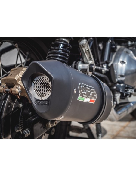 ESCAPE GPR Royal Enfield Interceptor 650 2019/2020 e4 Furore Evo4 Nero Sistema homologado con catalizador incluido