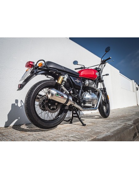 ESCAPE GPR Royal Enfield Interceptor 650 2021/2025 e5 Satinox Sistema homologado con catalizador incluido