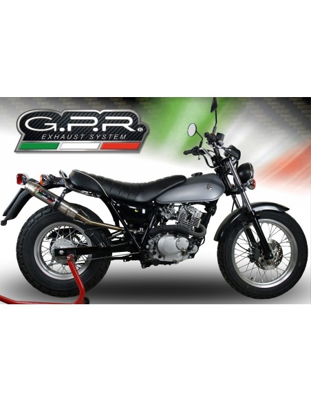 ESCAPE GPR Suzuki Rv 200 Van Van 2016/2017 e3 Deeptone Inox Sistema Homologado