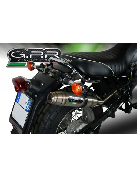 ESCAPE GPR Suzuki Rv 200 Van Van 2016/2017 e3 Deeptone Inox Sistema Homologado