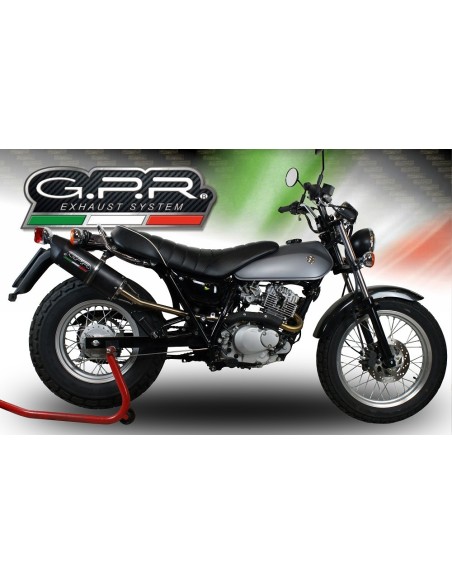 ESCAPE GPR Suzuki Rv 200 Van Van 2016/2017 e3 Furore Nero Sistema Homologado