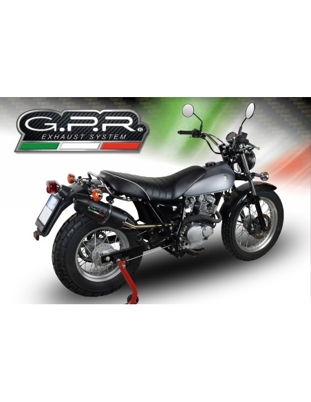 ESCAPE GPR Suzuki Rv 200 Van Van 2016/2017 e3 Furore Nero Sistema Homologado