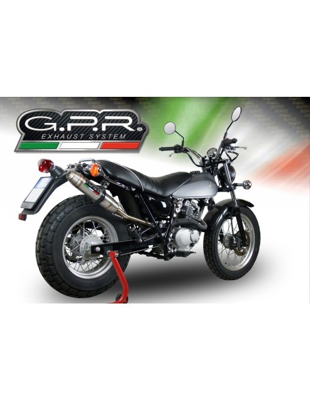 ESCAPE GPR Suzuki Rv 200 Van Van 2016/2017 e3 Deeptone Inox Sistema homologado con catalizador incluido