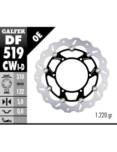 DISCO DE FRENO WAVE DF519CWI 