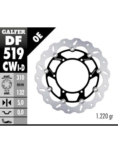 DISCO DE FRENO WAVE DF519CWI 