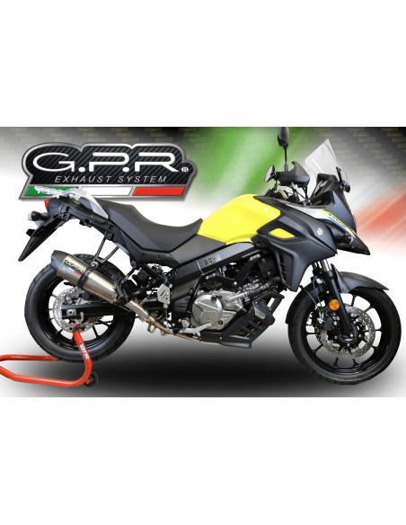 ESCAPE GPR Suzuki V-Strom 650 2021/2025 e5 Grand Prix Evo Titanium Sistema homologado con catalizador incluido