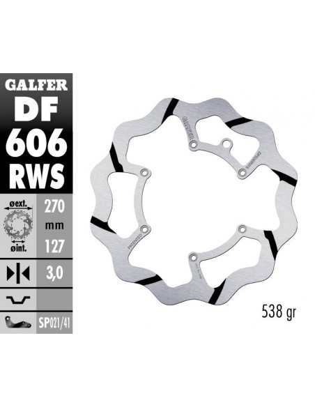 DISCO FIJO RANURADO DF606RW 