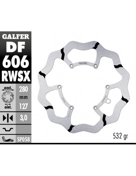 DISCO FIJO RANURADO DF606RW 