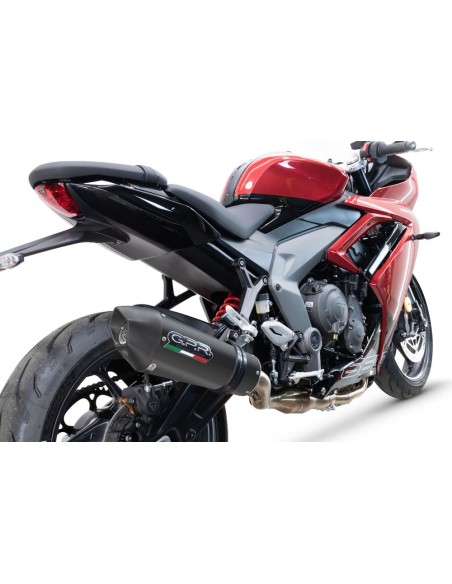 ESCAPE GPR Triumph Daytona 660 2023/2025 Grand Prix Evo Black Titanium Sistema homologado con catalizador incluido
