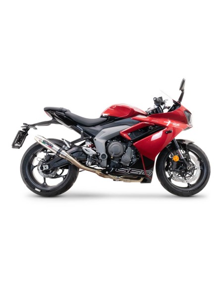 ESCAPE GPR Triumph Daytona 660 2023/2025 Deeptone Inox Sistema racing con Dbkiller no homologado