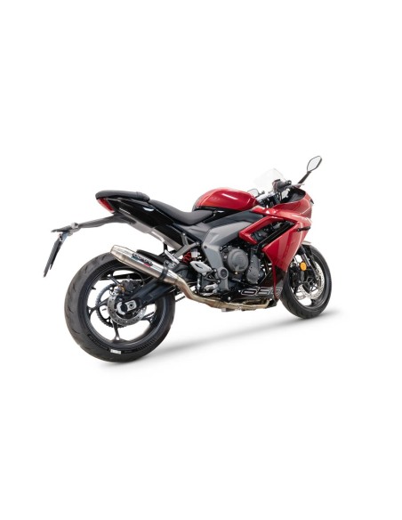 ESCAPE GPR Triumph Daytona 660 2023/2025 Deeptone Inox Sistema racing con Dbkiller no homologado