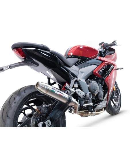 ESCAPE GPR Triumph Daytona 660 2023/2025 Deeptone Inox Sistema racing con Dbkiller no homologado