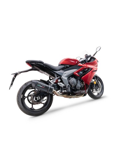 ESCAPE GPR Triumph Daytona 660 2023/2025 Furore Nero Sistema racing con Dbkiller no homologado