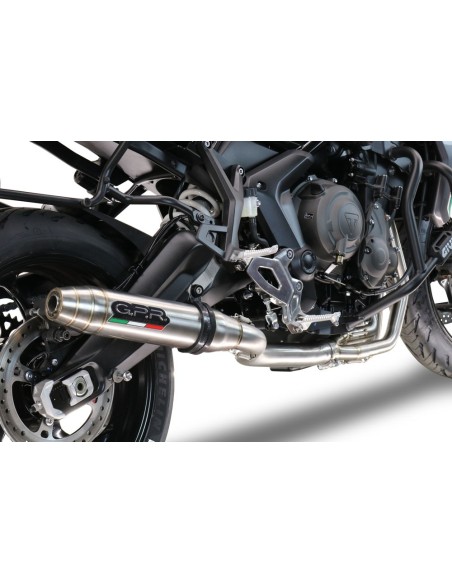 ESCAPE GPR Triumph Tiger Sport 660 2022/2024 e5 Deeptone Inox Sistema racing con Dbkiller no homologado