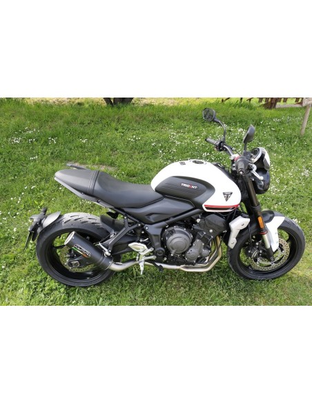ESCAPE GPR Triumph Trident 660 2021/2024 e5 M3 Black Titanium Sistema homologado con catalizador incluido