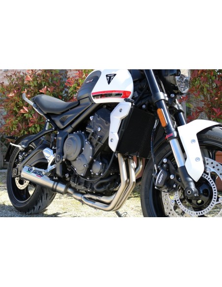 ESCAPE GPR Triumph Trident 660 2021/2024 e5 M3 Inox Sistema homologado con catalizador incluido