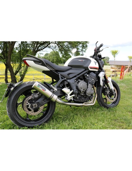 ESCAPE GPR Triumph Trident 660 2021/2024 e5 M3 Inox Sistema homologado con catalizador incluido