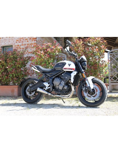 ESCAPE GPR Triumph Trident 660 2021/2024 e5 M3 Titanium Natural Sistema homologado con catalizador incluido