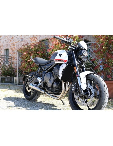 ESCAPE GPR Triumph Trident 660 2021/2024 e5 M3 Titanium Natural Sistema homologado con catalizador incluido