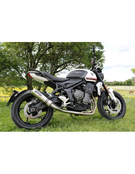 ESCAPE GPR Triumph Trident 660 2021/2024 e5 M3 Titanium Natural Sistema homologado con catalizador incluido