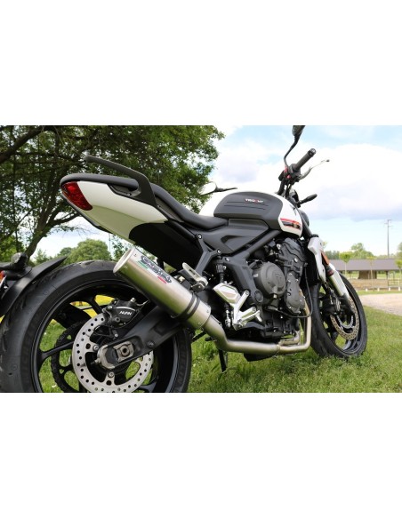 ESCAPE GPR Triumph Trident 660 2021/2024 e5 M3 Titanium Natural Sistema homologado con catalizador incluido