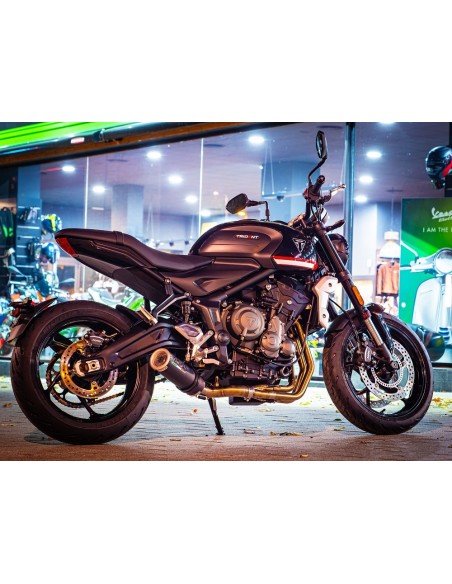 ESCAPE GPR Triumph Trident 660 2021/2024 e5 M3 Black Titanium Sistema racing con Dbkiller no homologado