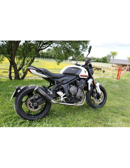 ESCAPE GPR Triumph Trident 660 2021/2024 e5 M3 Black Titanium Sistema racing con Dbkiller no homologado