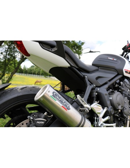 ESCAPE GPR Triumph Trident 660 2021/2024 e5 M3 Inox Sistema racing con Dbkiller no homologado