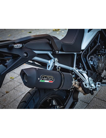 ESCAPE GPR Triumph Tiger 850 Sport 2020/2024 e5 Furore Evo4 Nero Sistema Homologado