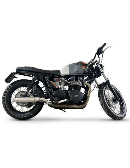 ESCAPE GPR Triumph BONNEVILLE T100 2001/14 Deeptone Inox Sistema Homologado