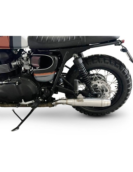 ESCAPE GPR Triumph BONNEVILLE T100 2001/14 Deeptone Inox Sistema homologado con catalizador incluido