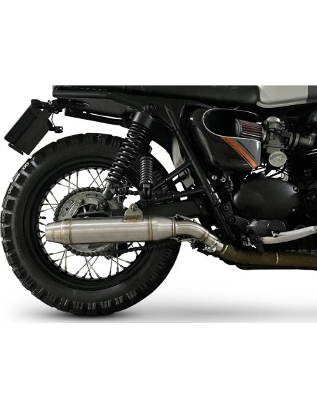ESCAPE GPR Triumph BONNEVILLE T100 2001/14 Deeptone Inox Sistema homologado con catalizador incluido
