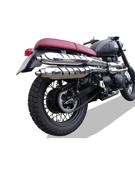 ESCAPE GPR Triumph Scrambler 900 2006/2014 Deeptone Inox Sistema Homologado
