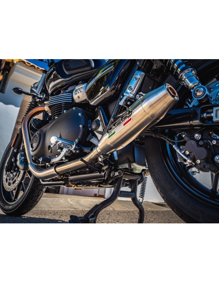 ESCAPE GPR Triumph Street Twin 900 2015/2019 e3 Deeptone Inox Sistema Homologado
