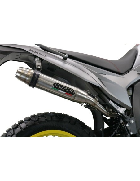 ESCAPE GPR Voge 300Rally 2022/2024 e5 Deeptone Inox Sistema homologado con catalizador incluido