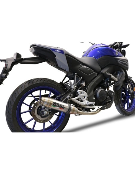 ESCAPE GPR Yamaha Mt 125 2020 e4 Deeptone Inox Sistema homologado con catalizador incluido